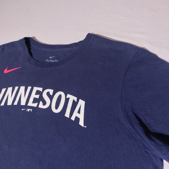 Nike Minnesota Buxton 25 Baseball T Shirt Men's Navy Blue Short Sleeve Sz L - Picture 2 of 9